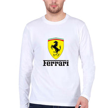 Load image into Gallery viewer, Ferrari Full Sleeves T-Shirt for Men-White-Ektarfa.online
