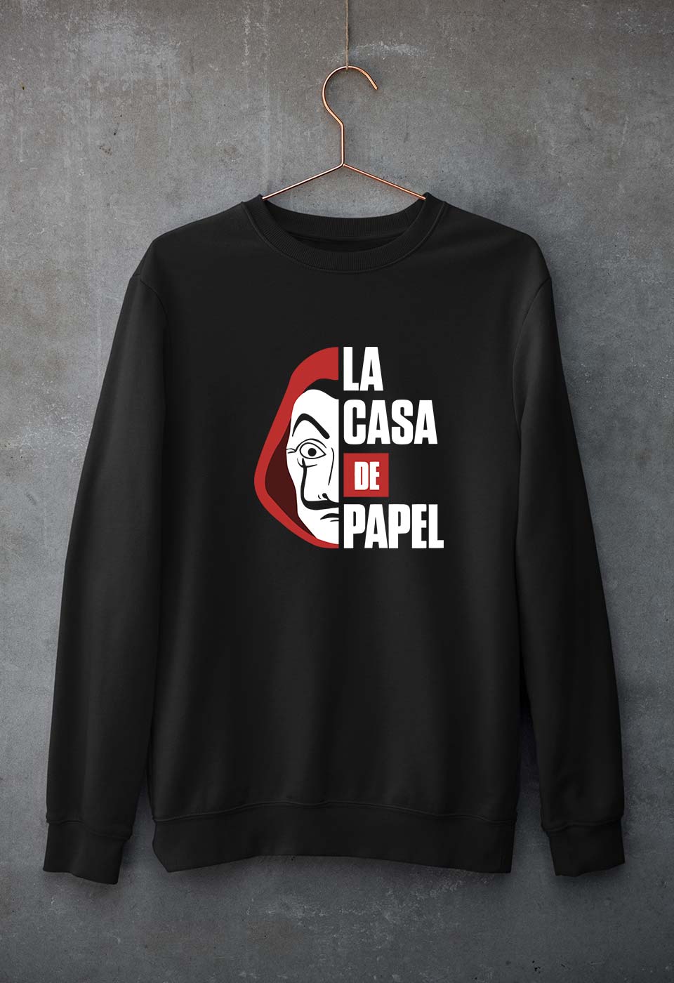 Money Heist Unisex Sweatshirt for Men/Women-Black-Ektarfa.online