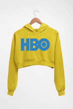 Load image into Gallery viewer, HBO Crop HOODIE FOR WOMEN-Mustard Yellow-Ektarfa.online

