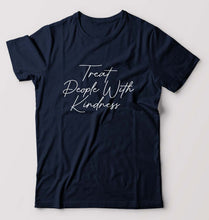 Load image into Gallery viewer, treat people.with kindness harry styles T-Shirt for Men-Navy Blue-Ektarfa.online
