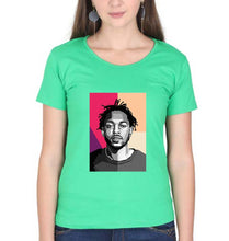 Load image into Gallery viewer, Kendrick Lamar T-Shirt for Women-Flag Green-Ektarfa.online
