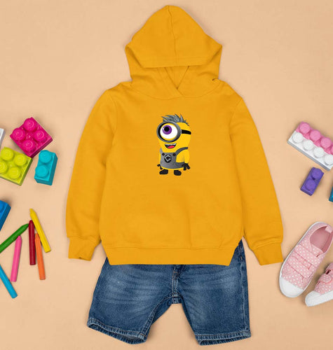 Minion Funkey Kids Hoodie for Boy/Girl-Mustard Yellow-Ektarfa.online