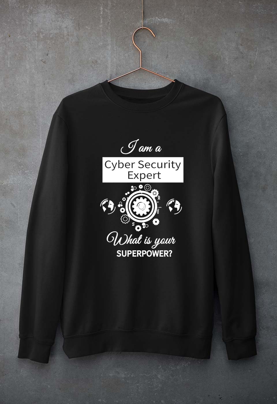 Cyber Security Unisex Sweatshirt for Men/Women-Black-Ektarfa.online