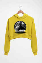 Load image into Gallery viewer, Call of Duty (COD) Crop HOODIE FOR WOMEN-Mustard Yellow-Ektarfa.online
