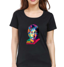Load image into Gallery viewer, John Lennon T-Shirt for Women-Black-Ektarfa.online
