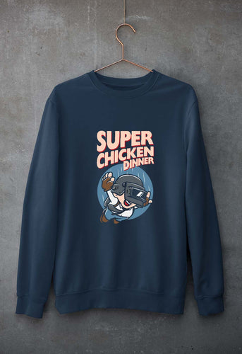 PUBG Super Chicken Dinner Unisex Sweatshirt for Men/Women-Navy Blue-Ektarfa.online