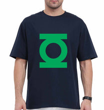 Load image into Gallery viewer, Green Lantern Superhero Oversized T-Shirt for Men-Navy Blue-Ektarfa.online
