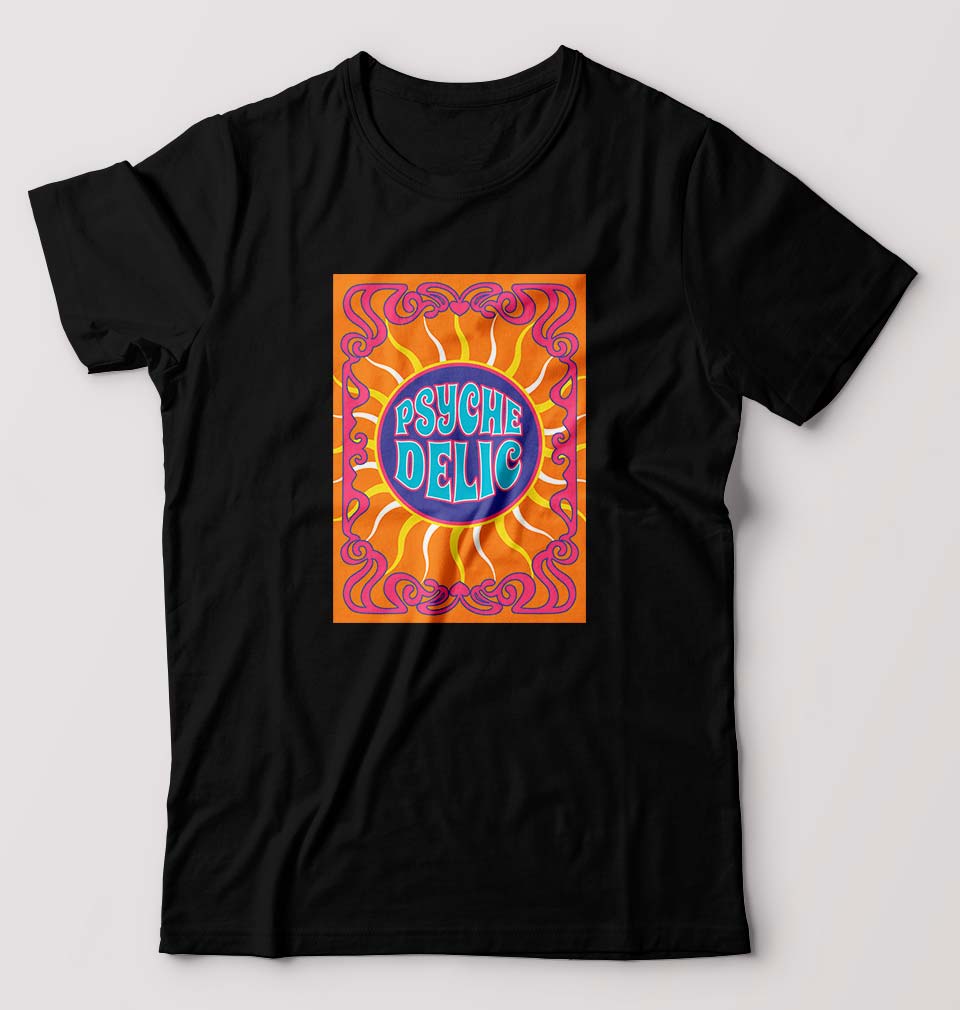 Psychedelic T-Shirt for Men-Black-Ektarfa.online