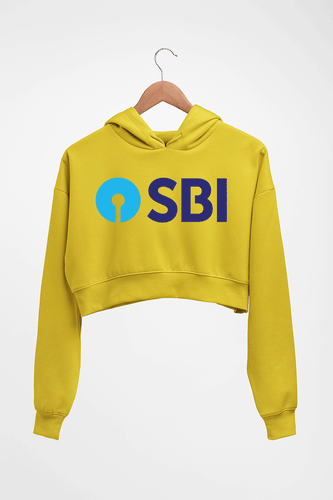 State Bank of India(SBI) Crop HOODIE FOR WOMEN-Mustard Yellow-Ektarfa.online