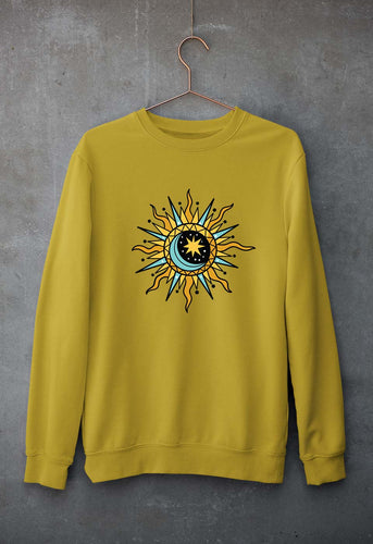 Psychedelic Chakra Unisex Sweatshirt for Men/Women-Mustard Yellow-Ektarfa.online