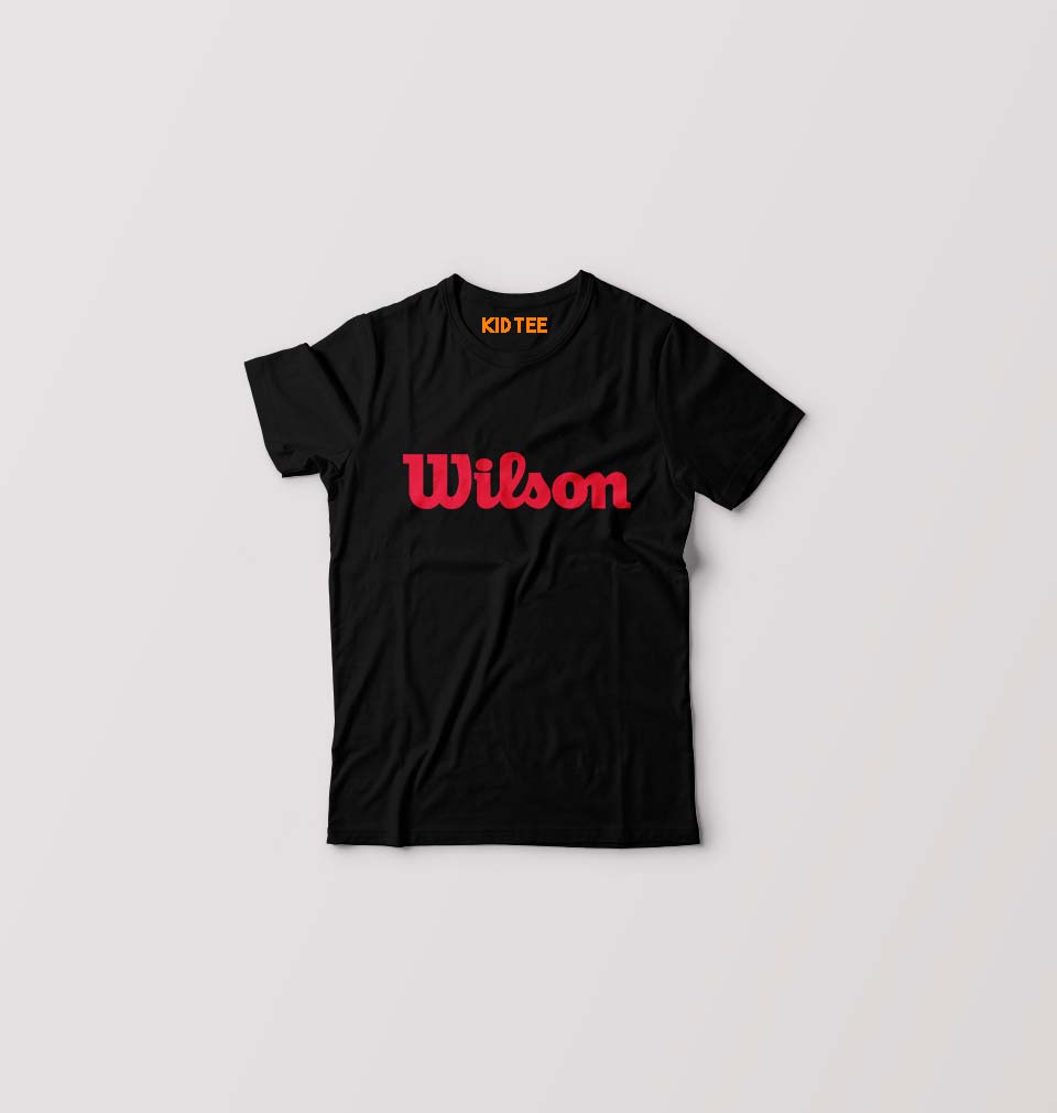Wilson Kids T-Shirt for Boy/Girl-Black-Ektarfa.online