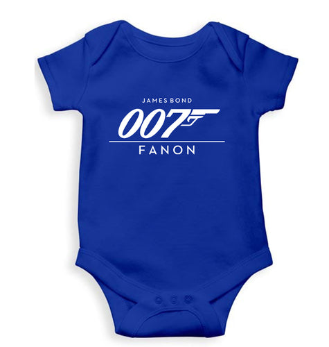 James Bond (007) Kids Romper For Baby Boy/Girl-Royal Blue-Ektarfa.online