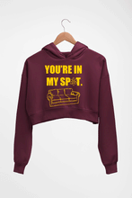 Load image into Gallery viewer, Sheldon Cooper The Big Bang Theory Crop HOODIE FOR WOMEN-Maroon-Ektarfa.online
