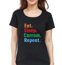 Load image into Gallery viewer, Carrom T-Shirt for Women-Black-Ektarfa.online
