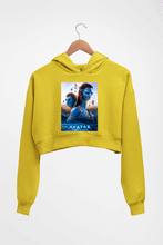 Load image into Gallery viewer, Avatar Crop HOODIE FOR WOMEN-Mustard Yellow-Ektarfa.online
