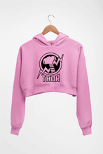 Load image into Gallery viewer, Thor Superhero Crop HOODIE FOR WOMEN-Light Baby Pink-Ektarfa.online
