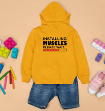 Load image into Gallery viewer, Gym Kids Hoodie for Boy/Girl-Mustard Yellow-Ektarfa.online
