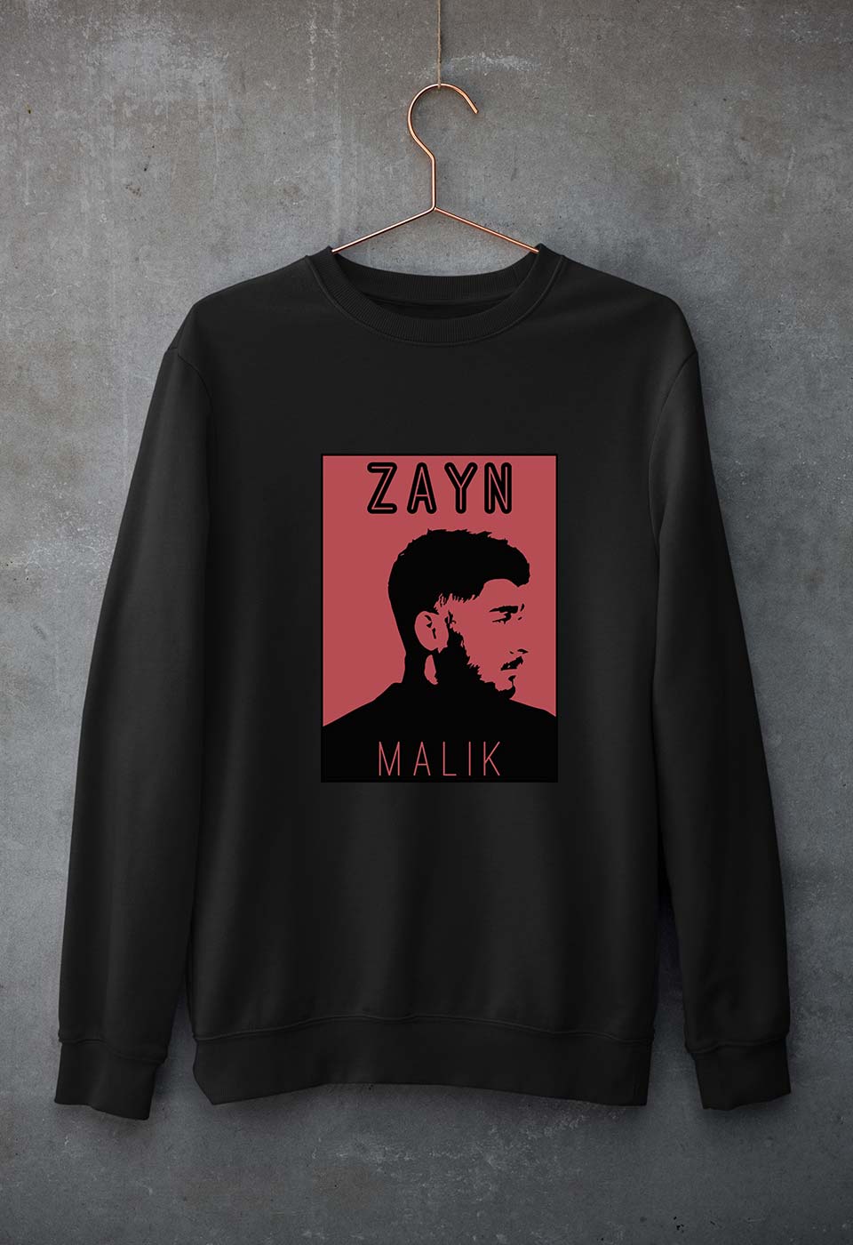Zayn Malik Unisex Sweatshirt for Men/Women-Black-Ektarfa.online