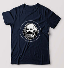 Load image into Gallery viewer, Karl Marx T-Shirt for Men-Navy Blue-Ektarfa.online

