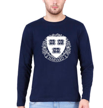 Load image into Gallery viewer, Harvard Full Sleeves T-Shirt for Men-Navy Blue-Ektarfa.online
