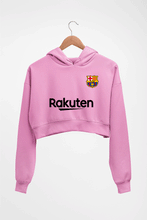 Load image into Gallery viewer, Barcelona Crop HOODIE FOR WOMEN-Light Baby Pink-Ektarfa.online
