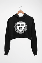 Load image into Gallery viewer, Harvard Crop HOODIE FOR WOMEN-Black-Ektarfa.online
