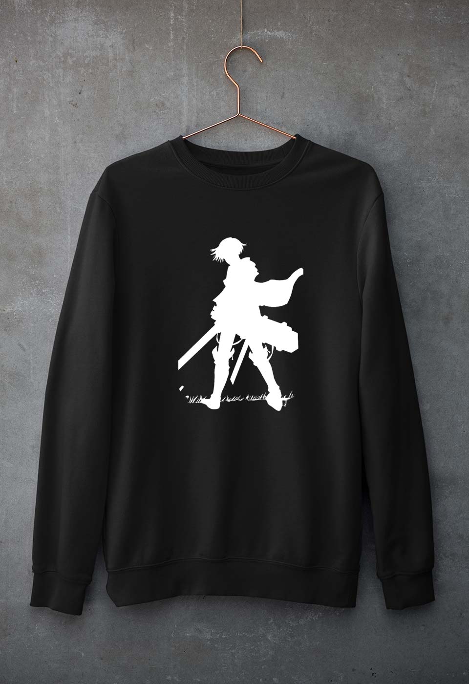 Attack on Titan Unisex Sweatshirt for Men/Women-Black-Ektarfa.online