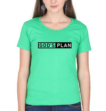 Load image into Gallery viewer, God&#39;s plan T-Shirt for Women-Flag Green-Ektarfa.online
