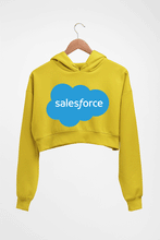 Load image into Gallery viewer, Salesforce Crop HOODIE FOR WOMEN-Mustard Yellow-Ektarfa.online
