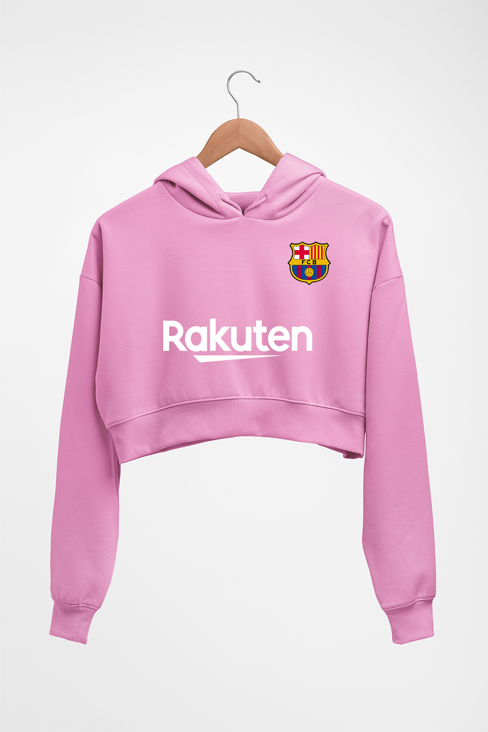 Barcelona Crop HOODIE FOR WOMEN-Light Baby Pink-Ektarfa.online