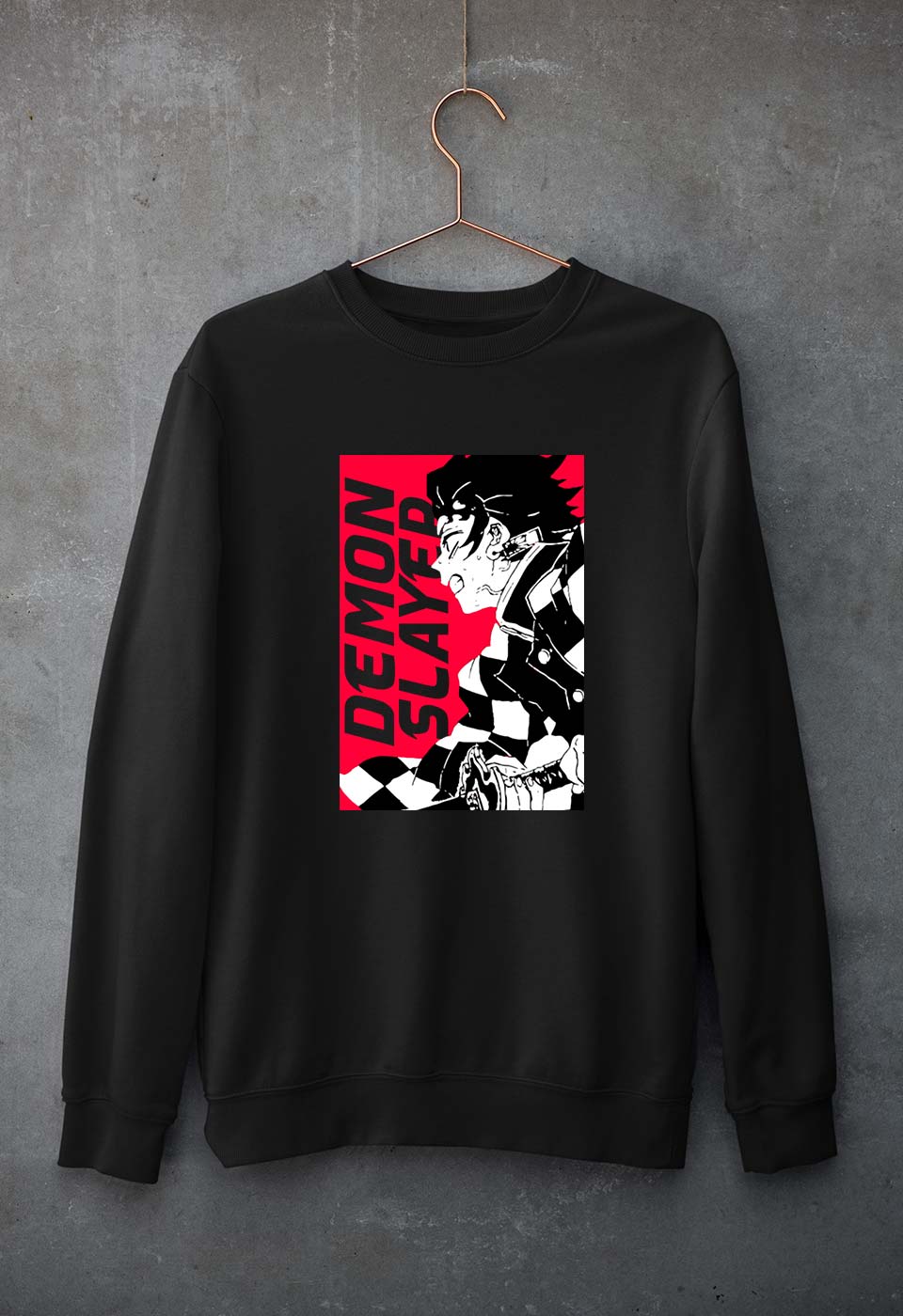 Demon Slayer Unisex Sweatshirt for Men/Women-Black-Ektarfa.online