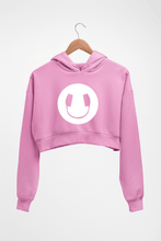 Load image into Gallery viewer, Headphone Eye Crop HOODIE FOR WOMEN-Light Baby Pink-Ektarfa.online
