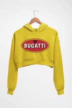 Load image into Gallery viewer, Bugatti Crop HOODIE FOR WOMEN-Mustard Yellow-Ektarfa.online

