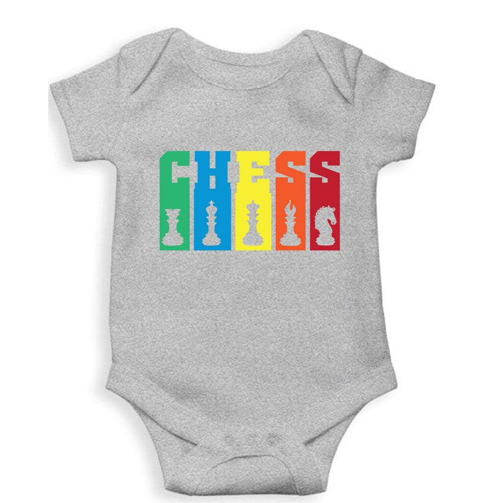 Chess Kids Romper For Baby Boy/Girl-Grey-Ektarfa.online