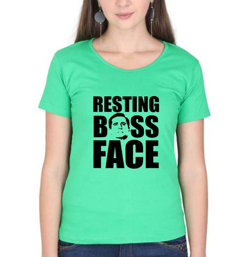 Michael Scott T-Shirt for Women-Flag Green-Ektarfa.online