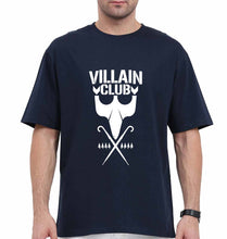 Load image into Gallery viewer, Villain Club Oversized T-Shirt for Men-Navy Blue-Ektarfa.online
