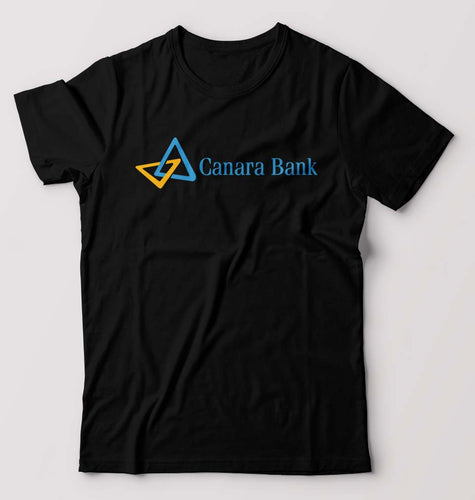 Canara Bank T-Shirt for Men-S(38 Inches)-Black-Ektarfa.online