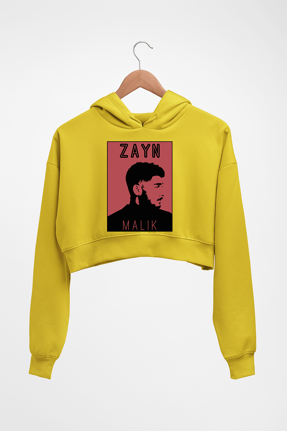 Zayn Malik Crop HOODIE FOR WOMEN-Mustard Yellow-Ektarfa.online