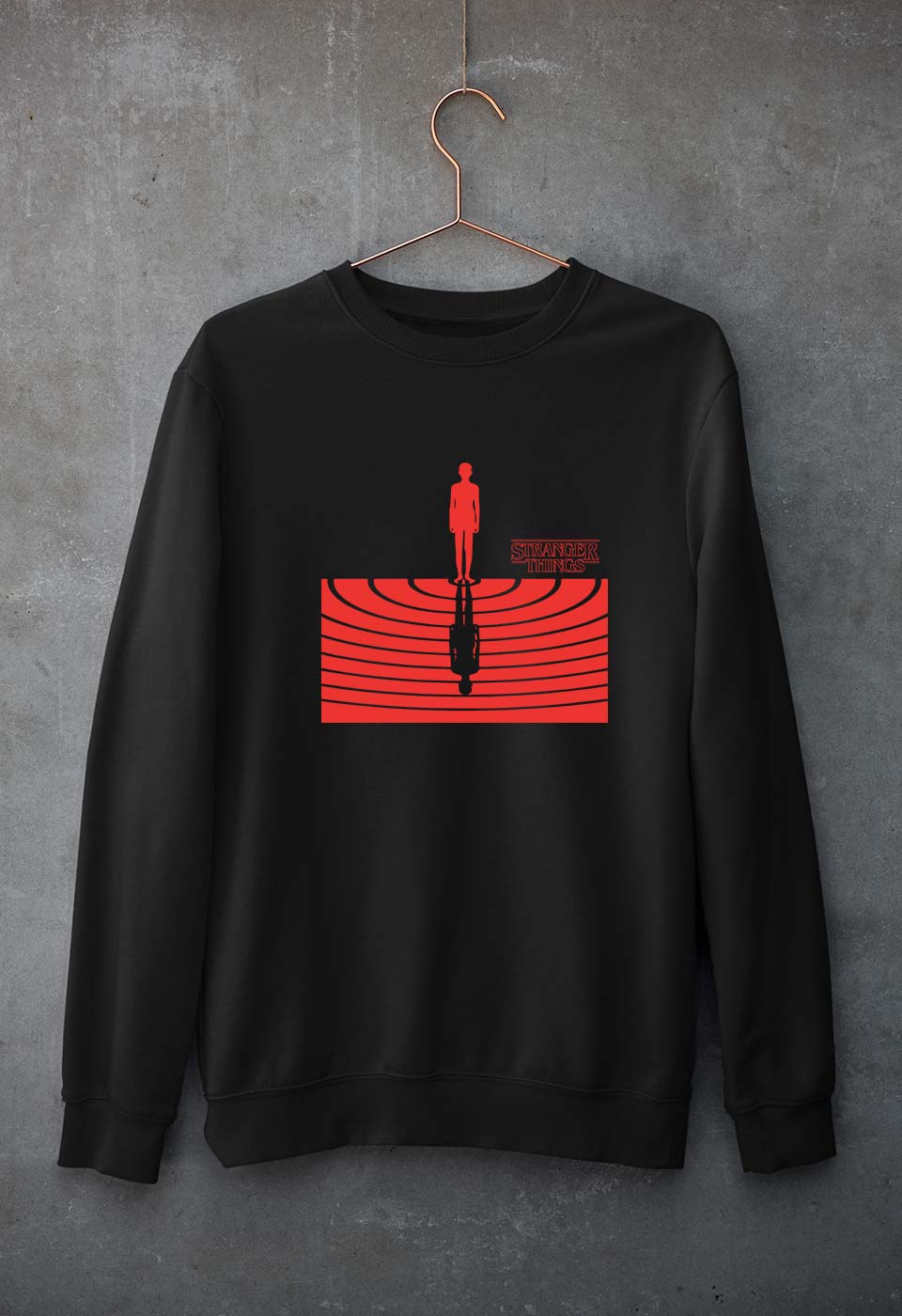 Stranger Things Unisex Sweatshirt for Men/Women-Black-Ektarfa.online