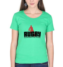 Load image into Gallery viewer, Rugby T-Shirt for Women-Flag Green-Ektarfa.online
