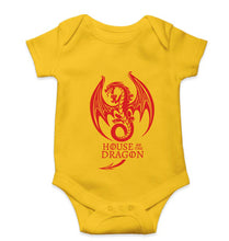 Load image into Gallery viewer, House of the Dragon (GOT) Kids Romper For Baby Boy/Girl-0-5 Months(18 Inches)-Yellow-Ektarfa.online
