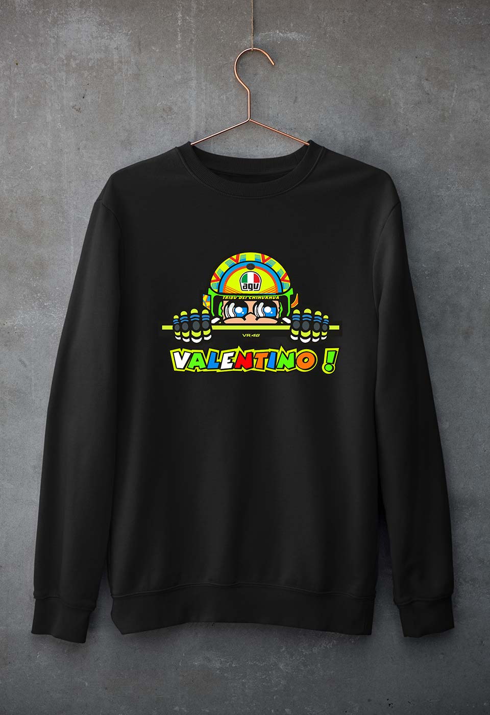 Valentino Rossi(VR 46) Unisex Sweatshirt for Men/Women-Black-Ektarfa.online