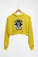 Load image into Gallery viewer, Poker Crop HOODIE FOR WOMEN-Mustard Yellow-Ektarfa.online
