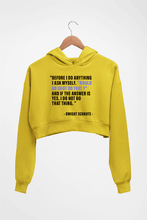 Load image into Gallery viewer, Dwight Schrute Crop HOODIE FOR WOMEN-Mustard yellow-Ektarfa.online
