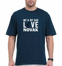 Load image into Gallery viewer, Love Novak Djokovic Tennis Oversized T-Shirt for Men-Petrol Blue-Ektarfa.online
