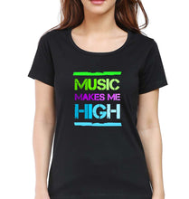 Load image into Gallery viewer, Music T-Shirt for Women-Black-Ektarfa.online
