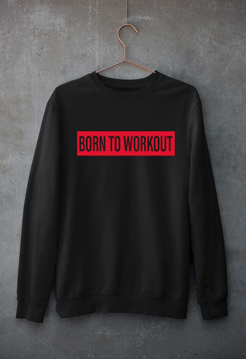 Gym Workout Unisex Sweatshirt for Men/Women-Black-Ektarfa.online