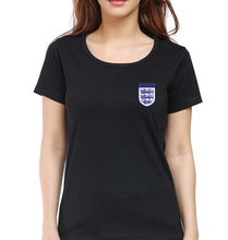 Load image into Gallery viewer, England Football T-Shirt for Women-Black-Ektarfa.online
