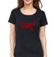 Load image into Gallery viewer, Baseball T-Shirt for Women-Black-Ektarfa.online
