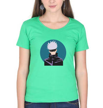 Load image into Gallery viewer, Gojo Satoru Anime T-Shirt for Women-Flag Green-Ektarfa.online
